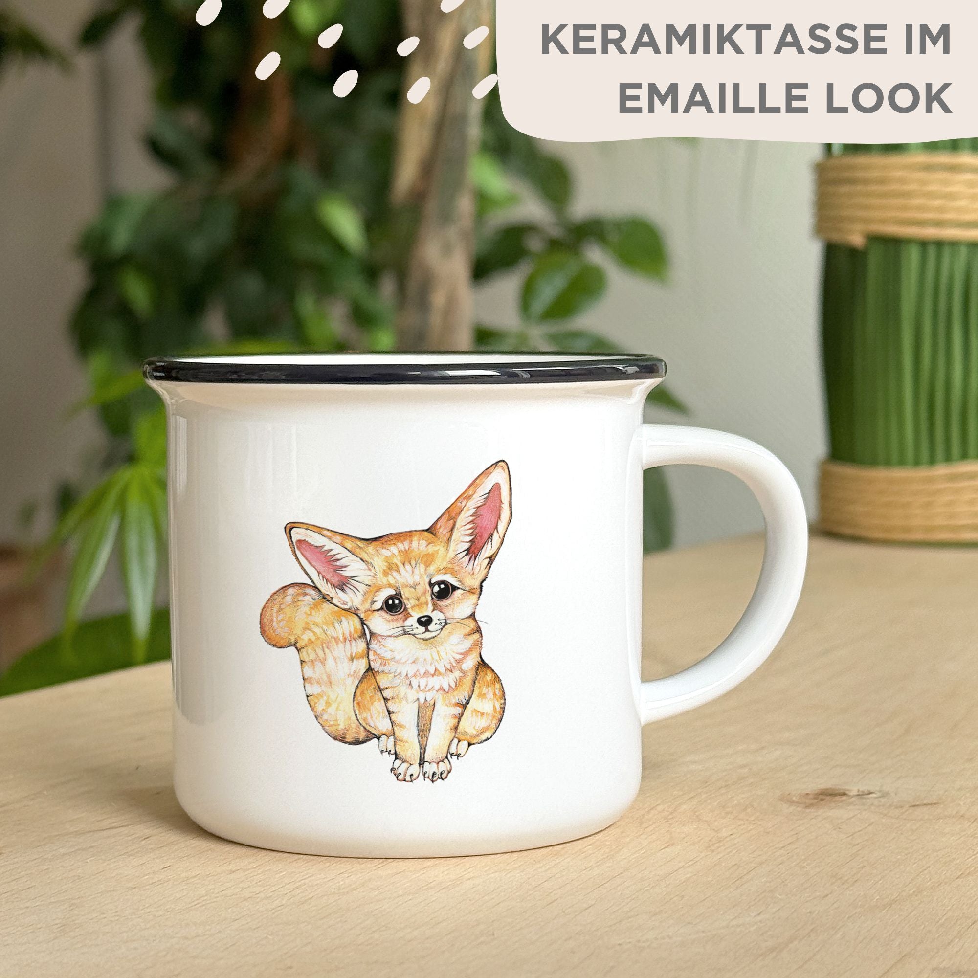 Keramiktasse – Wüstenfuchs