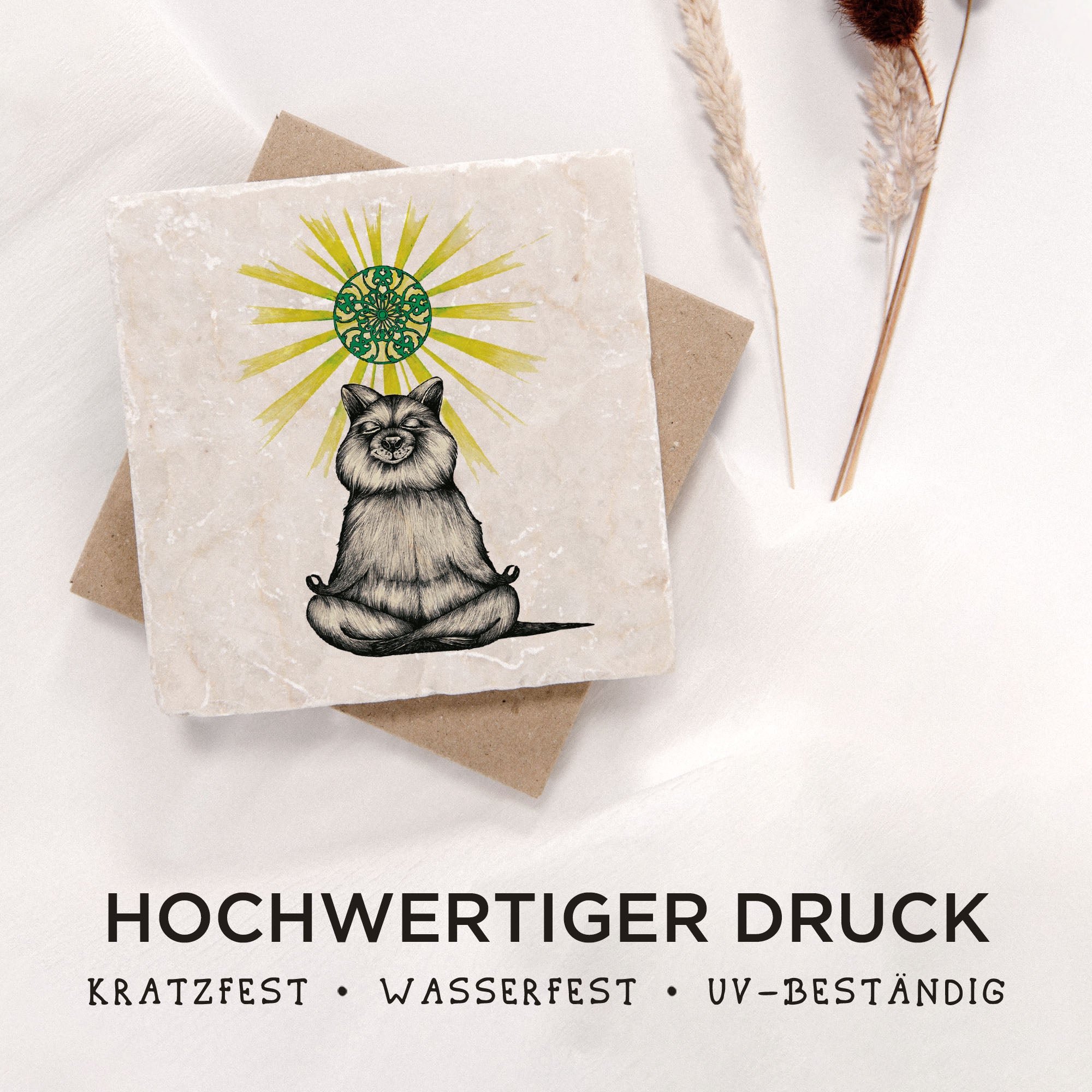 Fliesenuntersetzer – Yogibär
