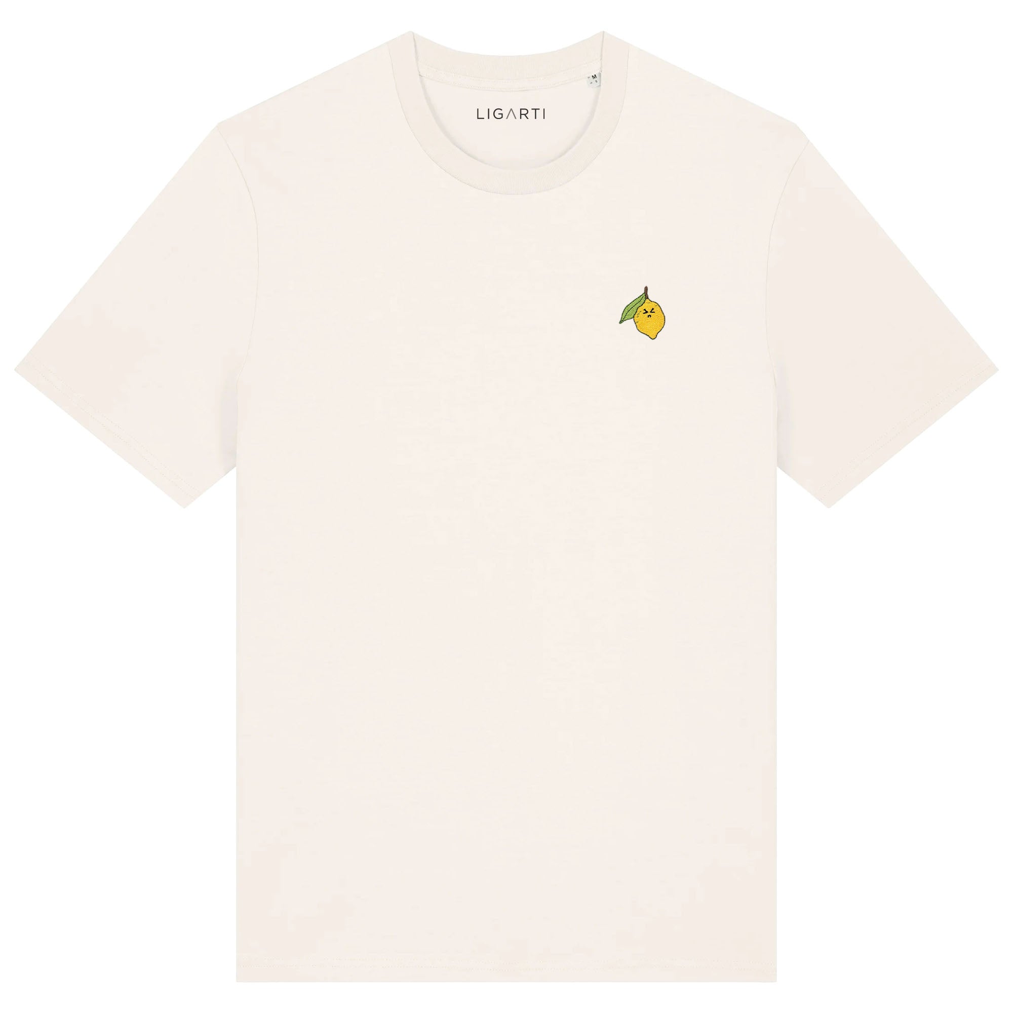 Besticktes T-Shirt – Zitrone