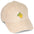 Bestickte Cord Cap – Zitrone
