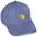 Bestickte Cord Cap – Zitrone