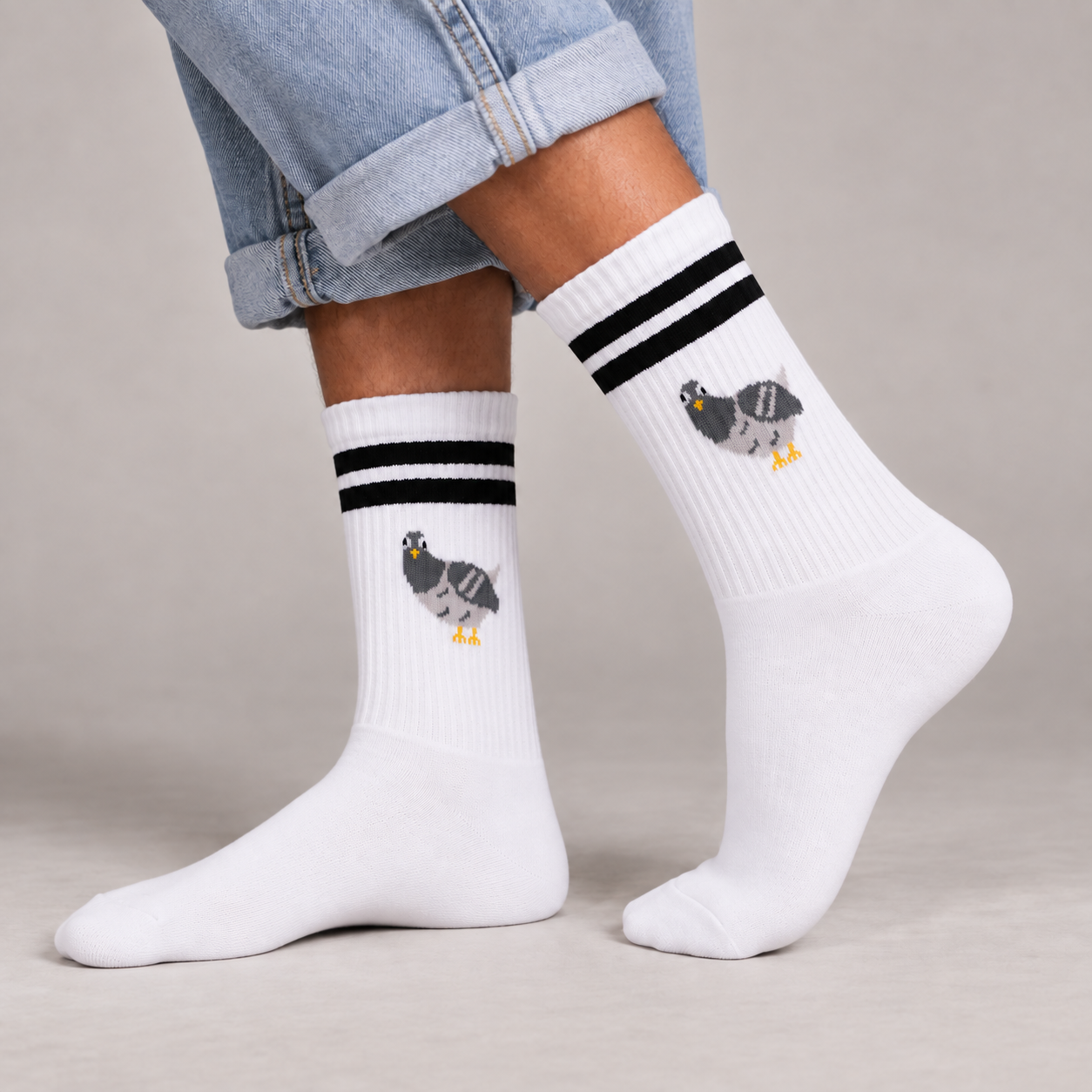 Sportsocken – Claude die Taube