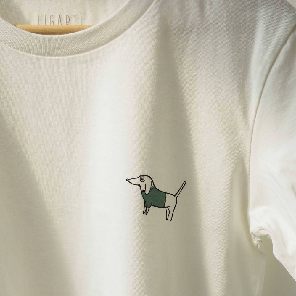 T-Shirt weiß Dackel