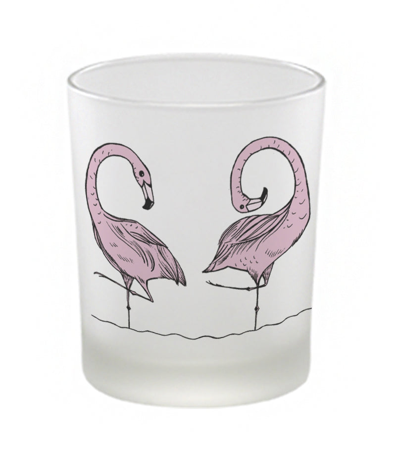 Windlicht - Flamingoparade