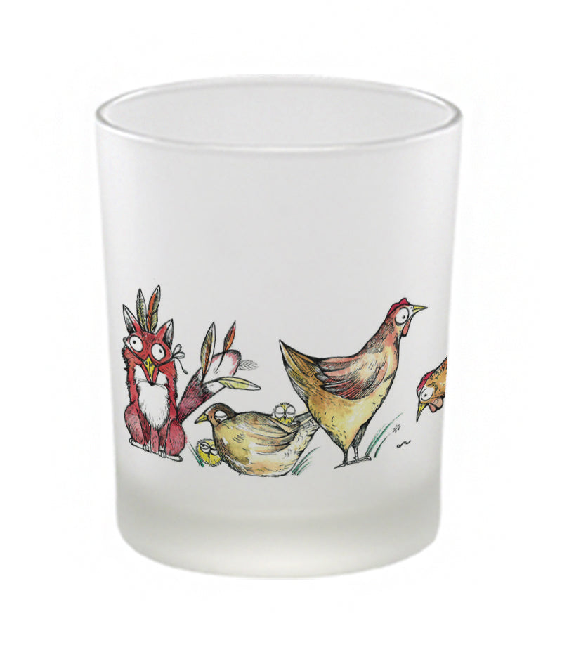 Windlicht - Fuchs im Hühnerpelz