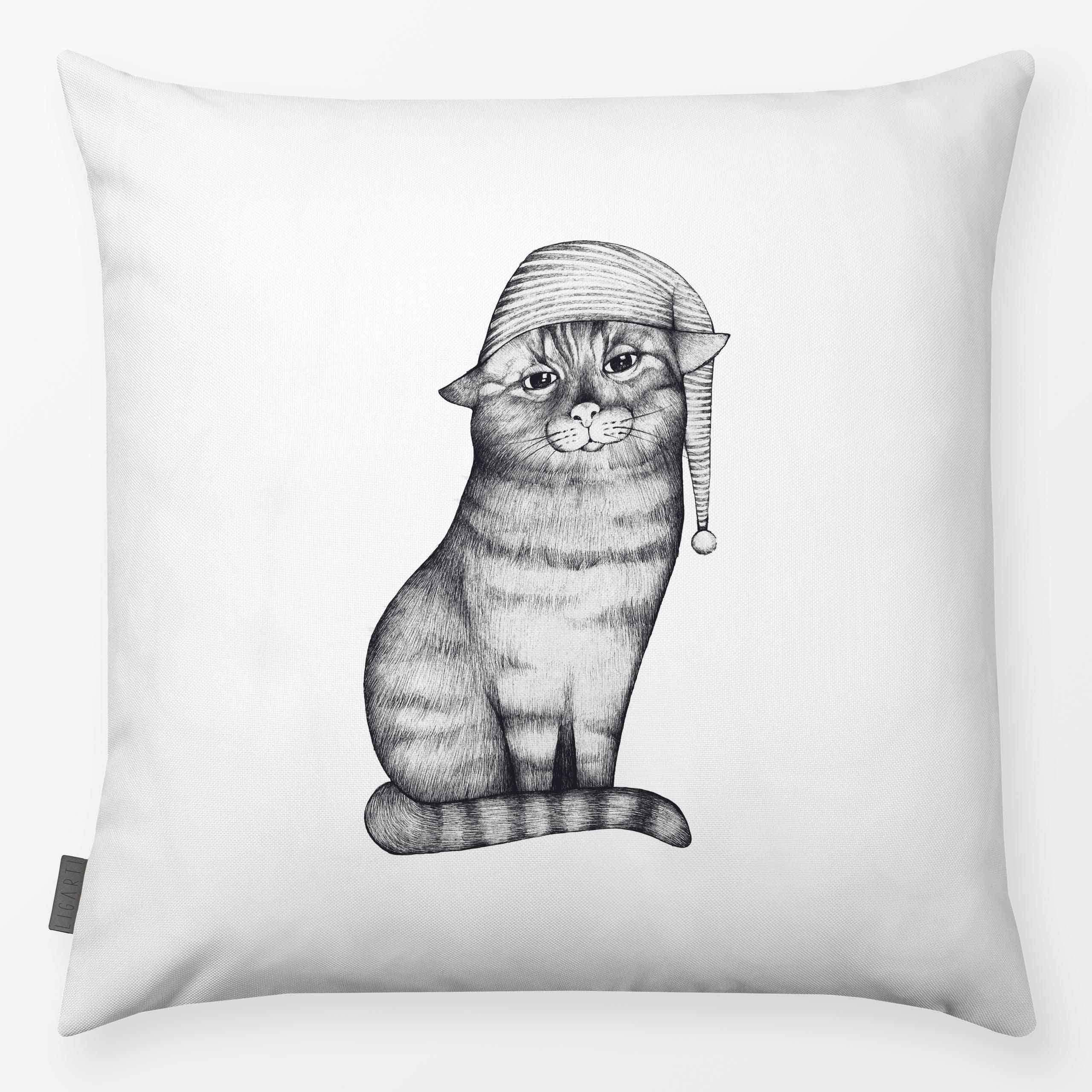 Pillow good night cat