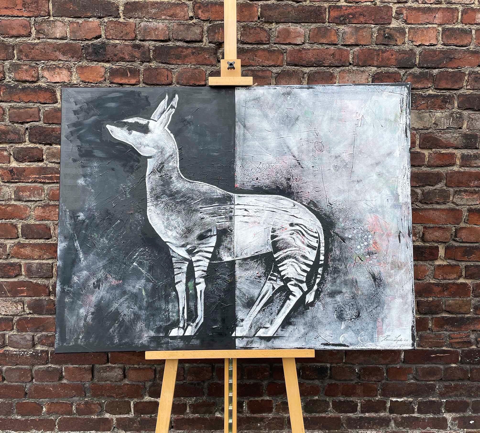 Original – Okapi b/w – 90 x 120 cm