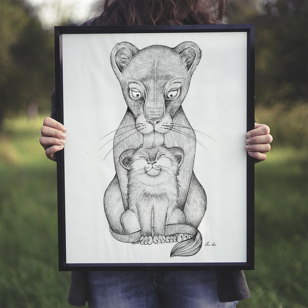 Art Print - Lion Mother