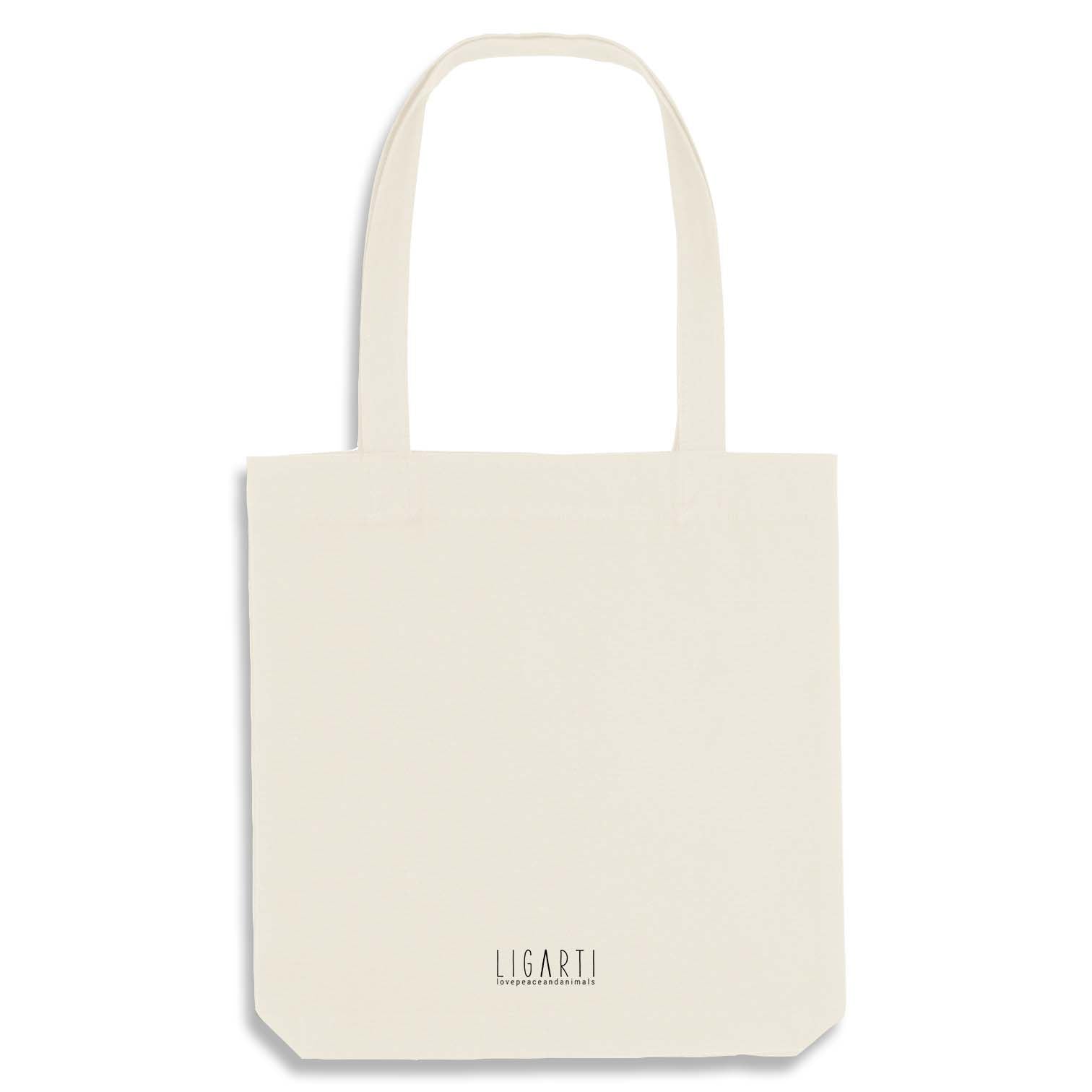 Rückseite Einkaufstasche Tuffi Schwebebahn - weiß