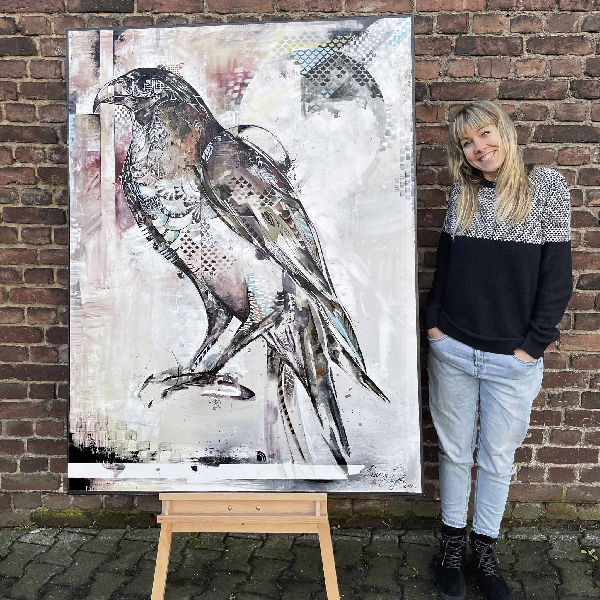 Original – Wanderfalke – 160 x 120 cm