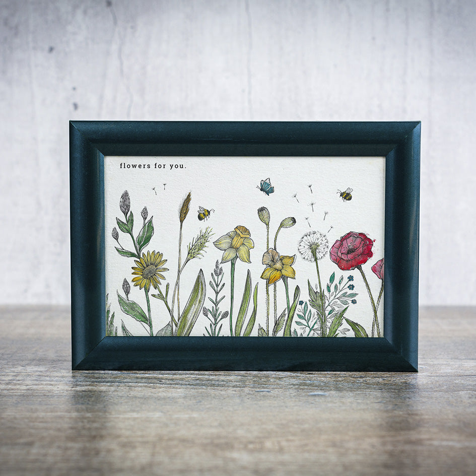 Postkarte – Blumenwiese