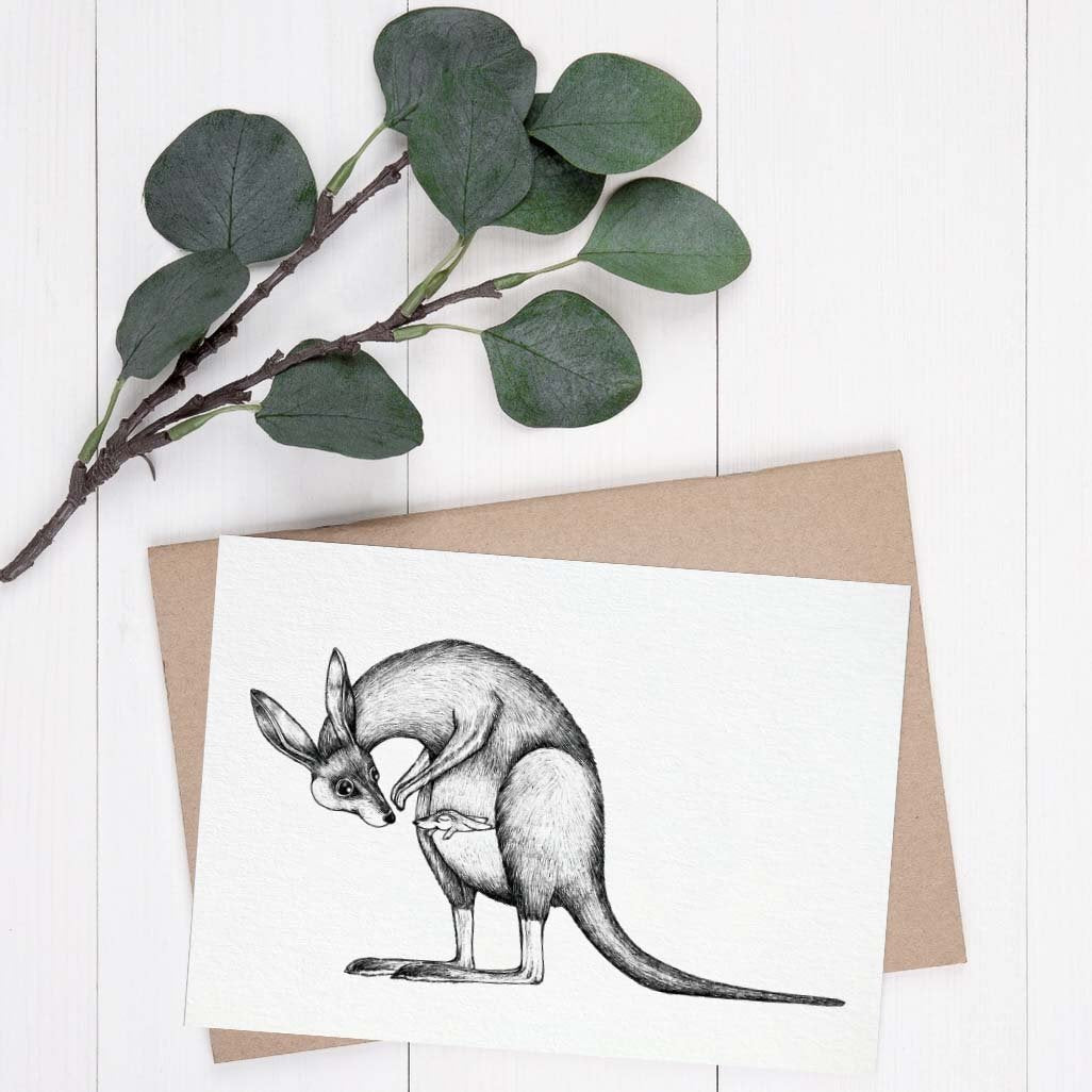 Grußkarte Känguru Mama - Muttertag