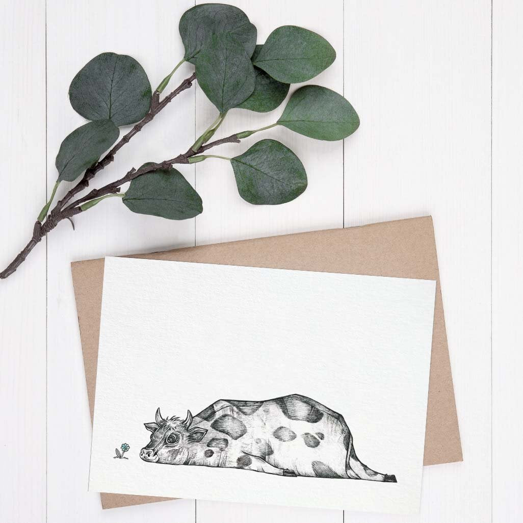 Grußkarte Kuh - Anti Stress