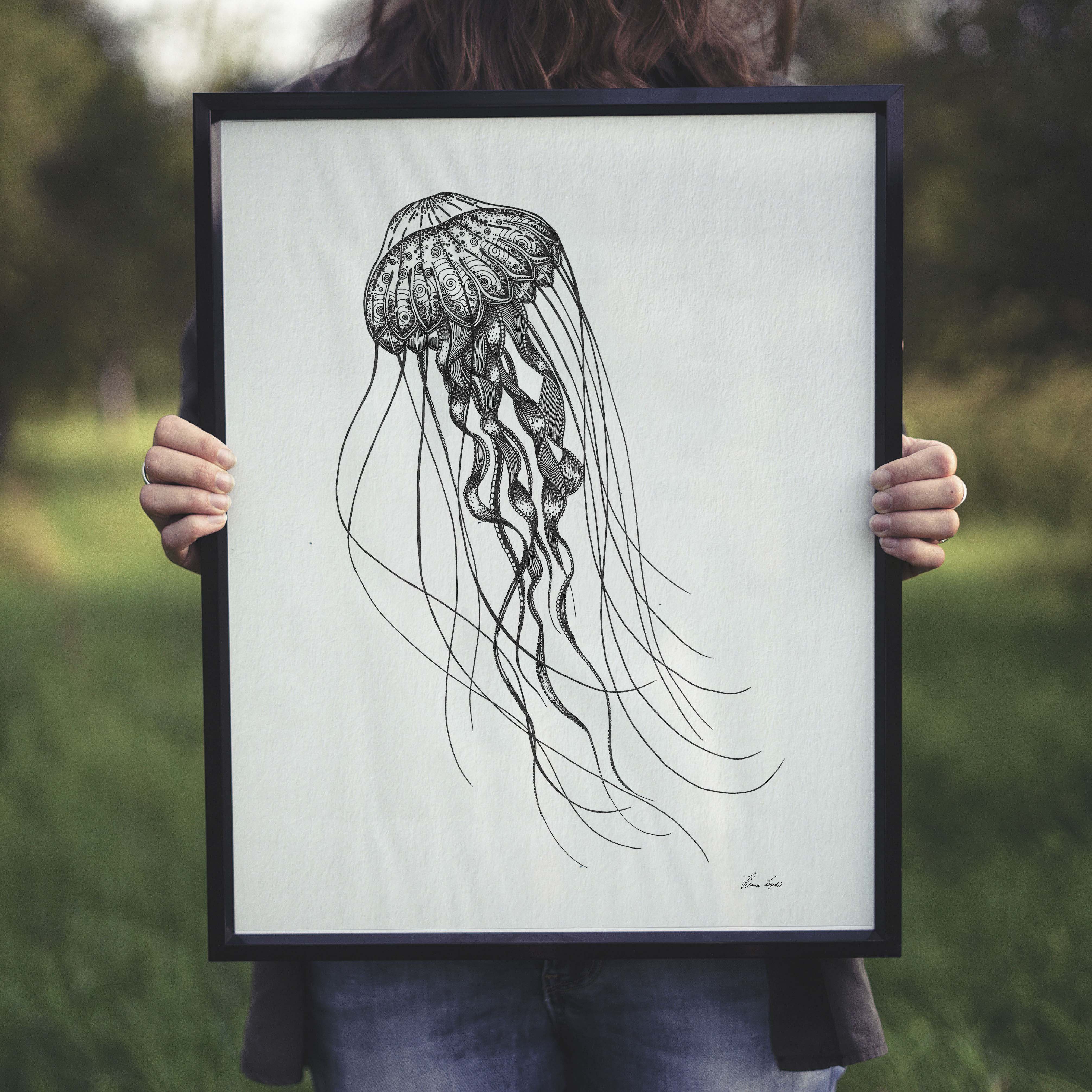 Art Print - Deep Sea Jellyfish